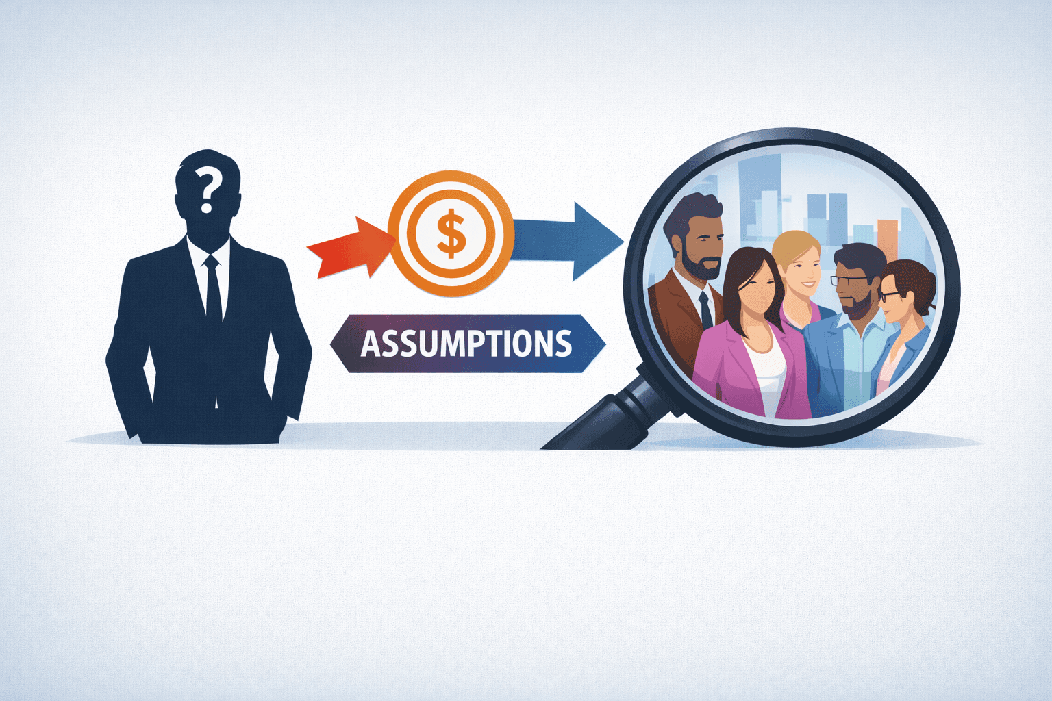 Market and customer analysis concept