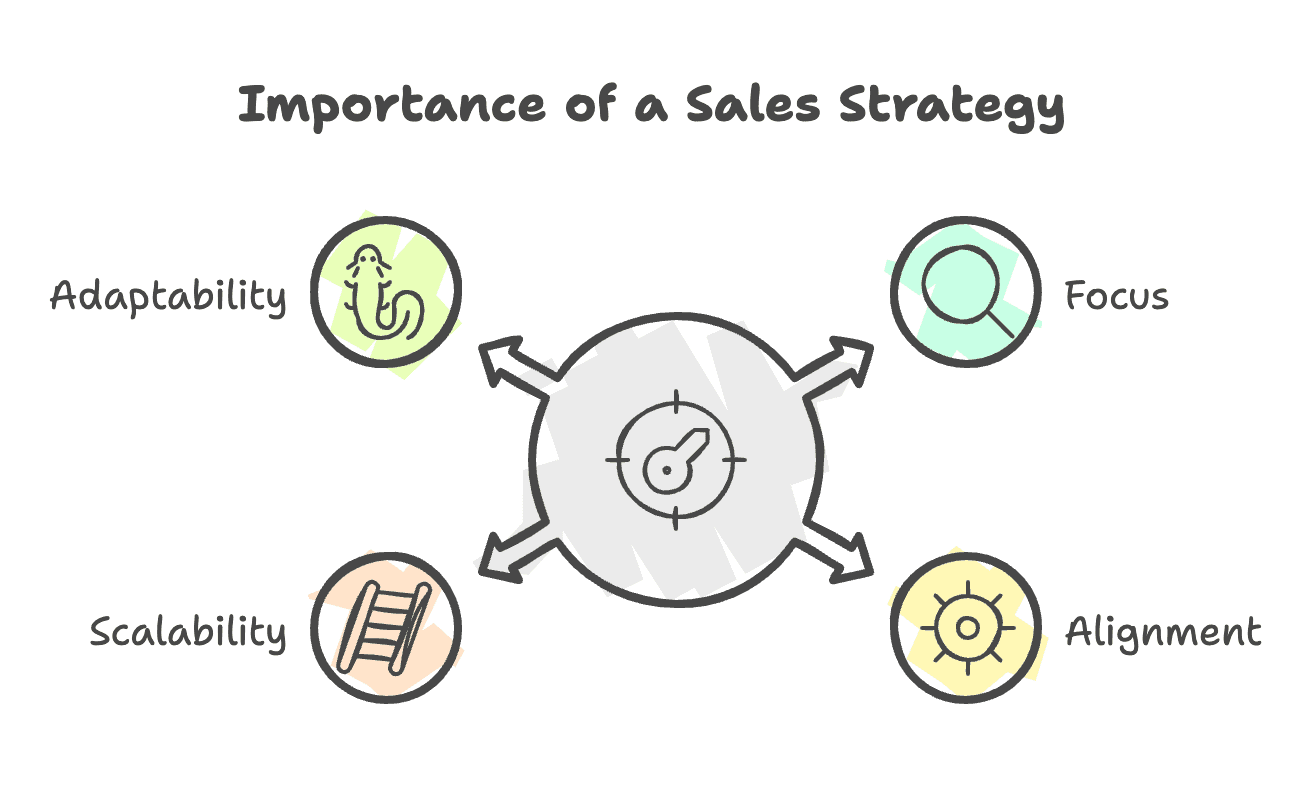 Importance of a sales strategy: focus, adaptability, scalability, and alignment