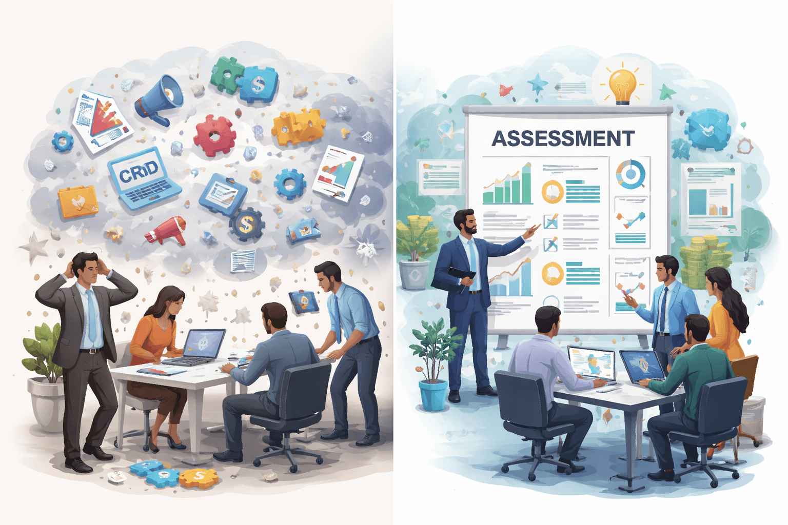 Assess before improve concept