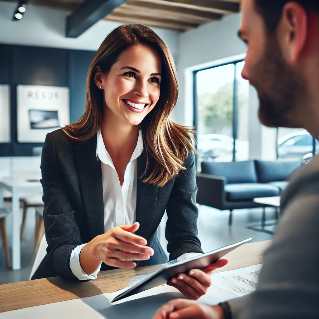 An In Person Sales Call In Person Sales Call - Sales Woman